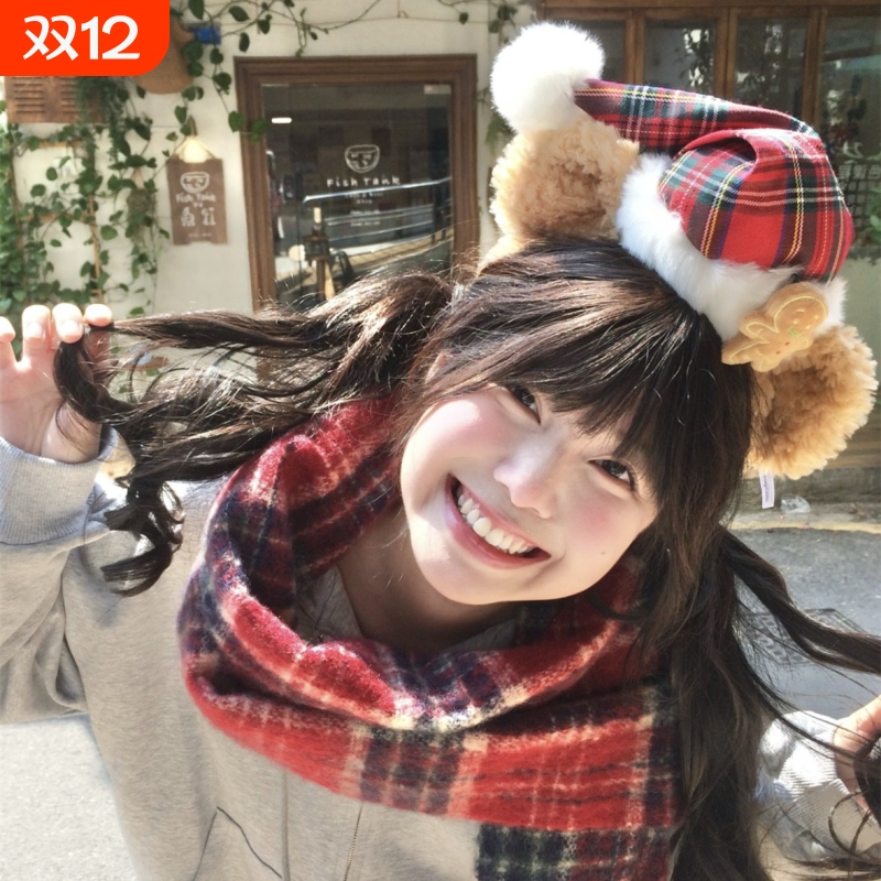 迪士尼乐园发箍可爱圣诞节cosplay雪莉玫洗脸卡通头箍拍照头饰