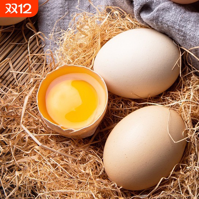 10枚农家散养土鸡蛋正宗笨鸡蛋新鲜谷物蛋月子营养美味鸡蛋