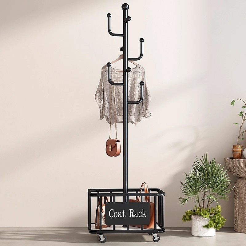 落地挂衣架可移动多功能衣帽架