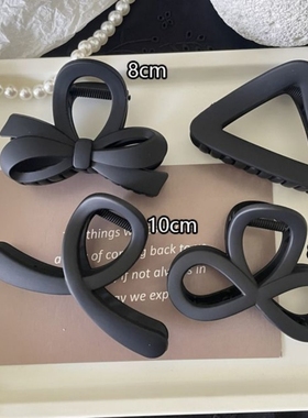 抓夹女发量少发夹鲨鱼夹2025新款蝴蝶结中号后脑勺盘发小夹子头饰