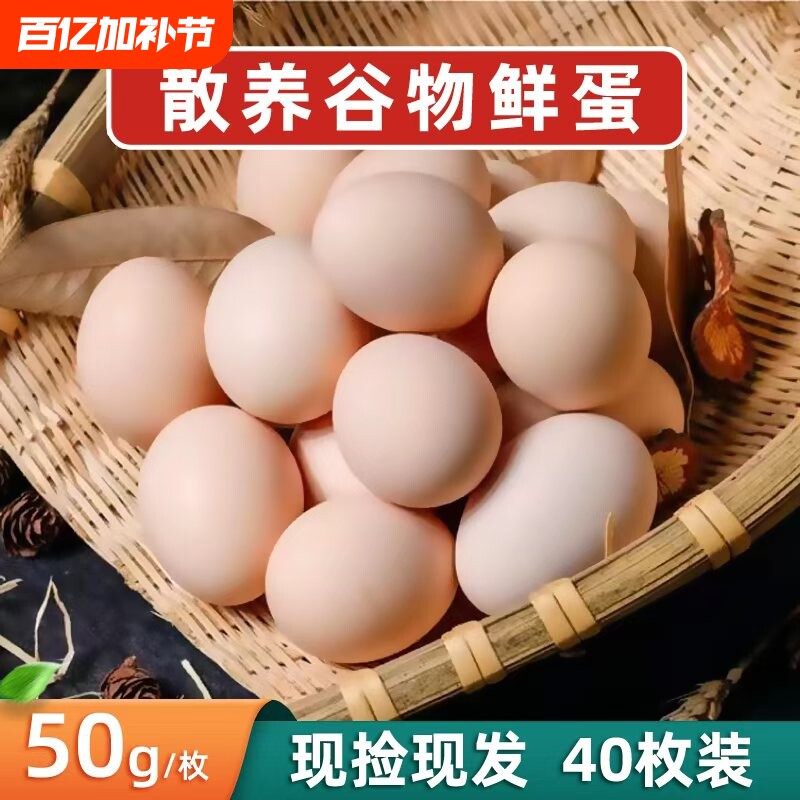 正宗土鸡蛋农家散养新鲜农村自养草鸡蛋±50枚湖北大别山鸡蛋农场