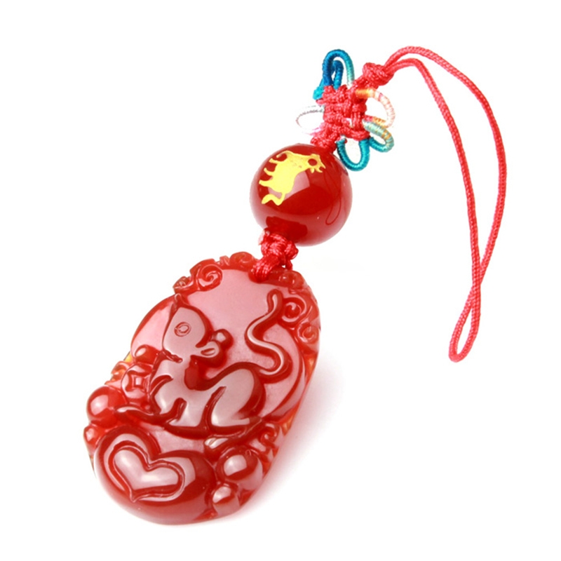 赐瑞福鼠生肖属牛本命年吊坠