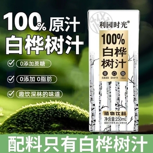 饮料白桦树汁100％天然nfc原汁健康0脂无添加森林植物整箱饮品