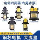 12V农用电动喷雾器水泵隔膜泵智能高压自吸泵大功率打药机马达