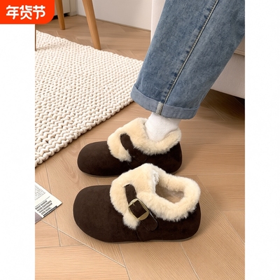 雪地靴复古厚底保暖棉鞋