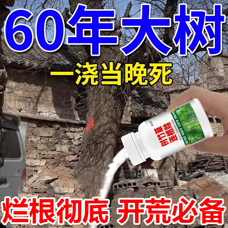 烂根大树烂根强力枯树王除大树药腐树根一滴树死竹子枯死烂根剂Y