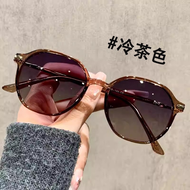 墨镜女款偏光2026新款适合小脸专用近视太阳镜防紫外线镜片茶色