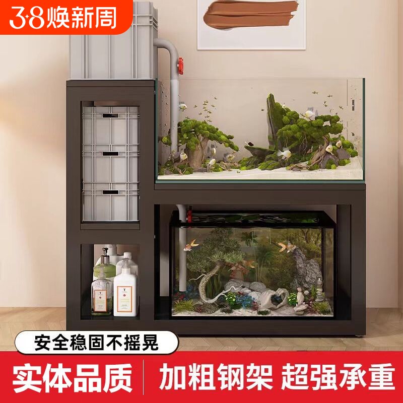 鱼缸架鱼缸柜鱼缸桌龟缸架鱼缸底座金属钢架超强承重多层鱼缸架子