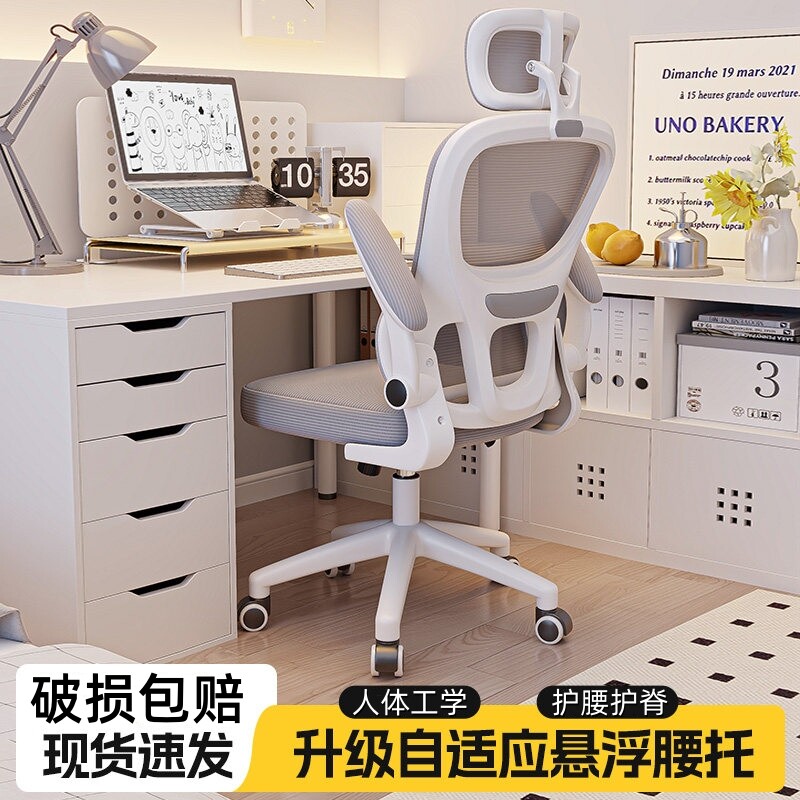 电脑椅家用舒适久坐人体工学办公座椅大学生宿舍可升降护腰电竞椅