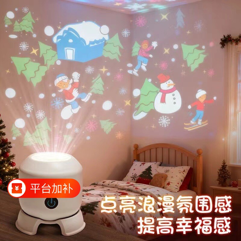 星空灯投影动态清晰画面小夜灯流动效果氛围灯即插即用DTD3温馨满天星