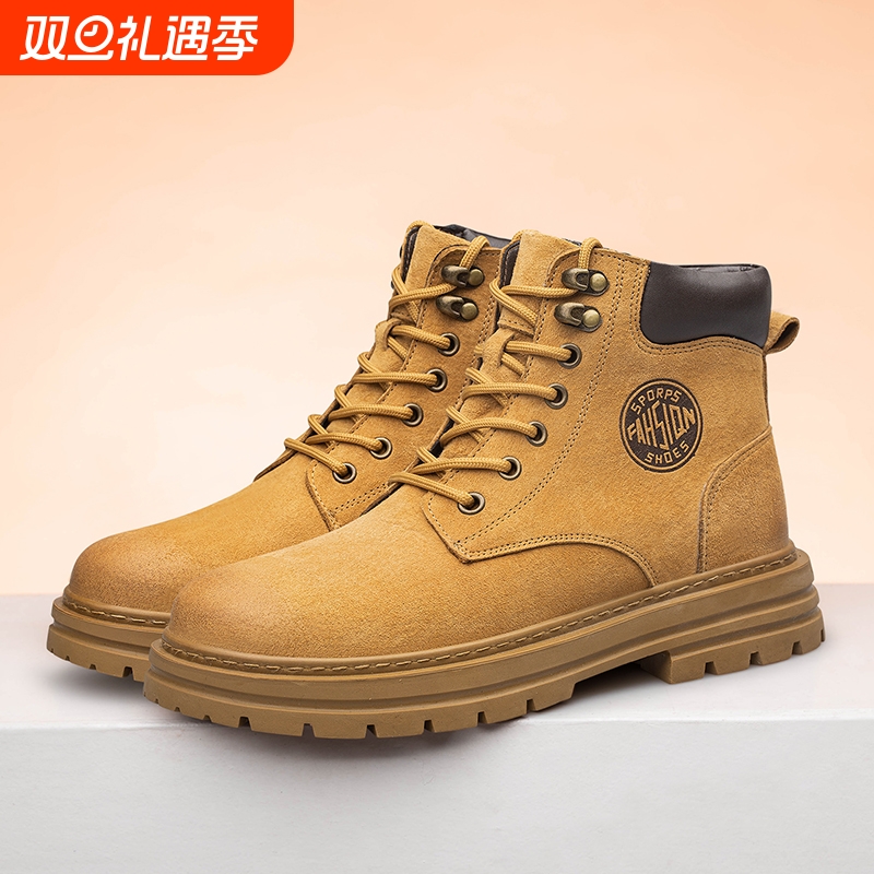 情侣款大码马丁靴男2025新款冬季加绒保暖小码女高帮棉鞋厚底户外