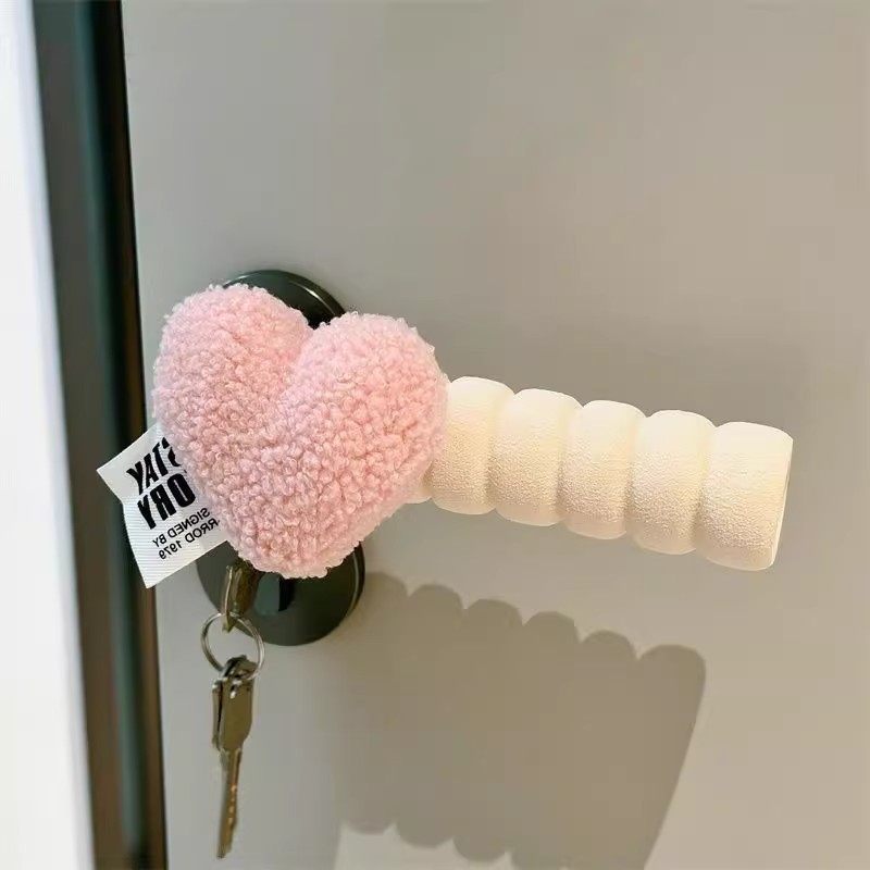 爱心防静电门把手保护套儿童宝宝卧室门ins风防撞把手套房门装饰