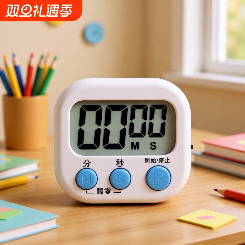 计时器小学生自律神器儿童学习专用定时开关厨房提醒器倒计时秒表