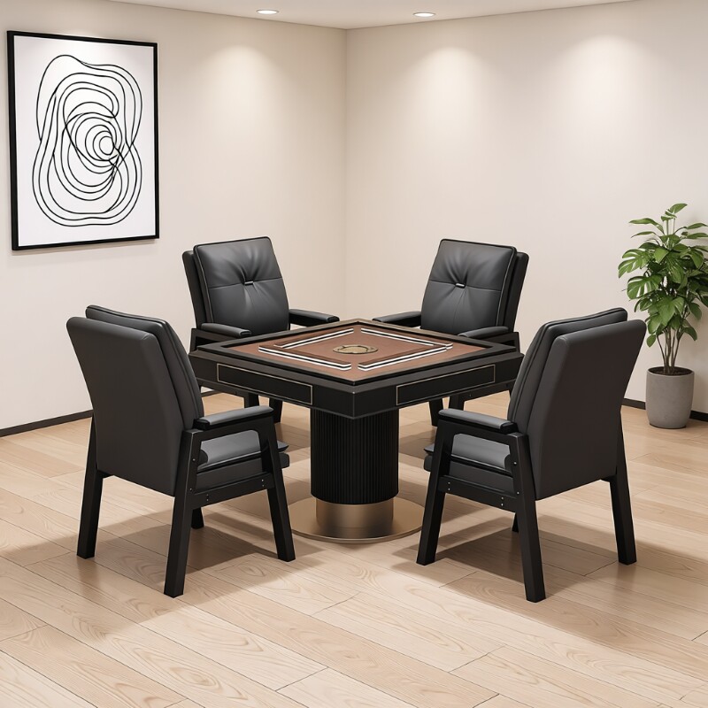 棋牌室专用打麻将椅子靠背家用电脑椅久坐舒服办公会议椅四把一套