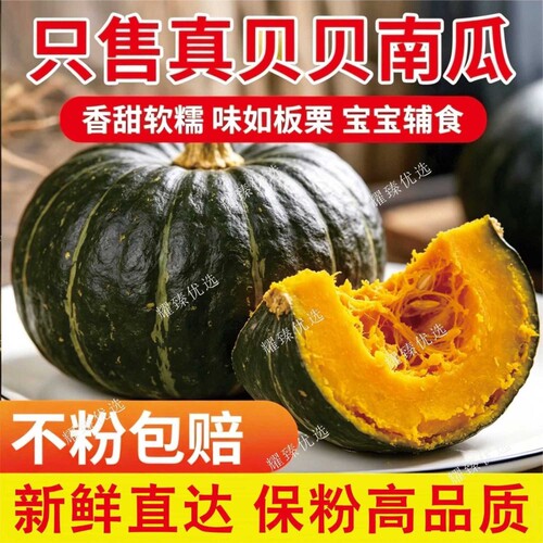 正宗云南贝贝南瓜新鲜直发板栗味低卡早餐减脂餐婴儿辅食粉糯健康