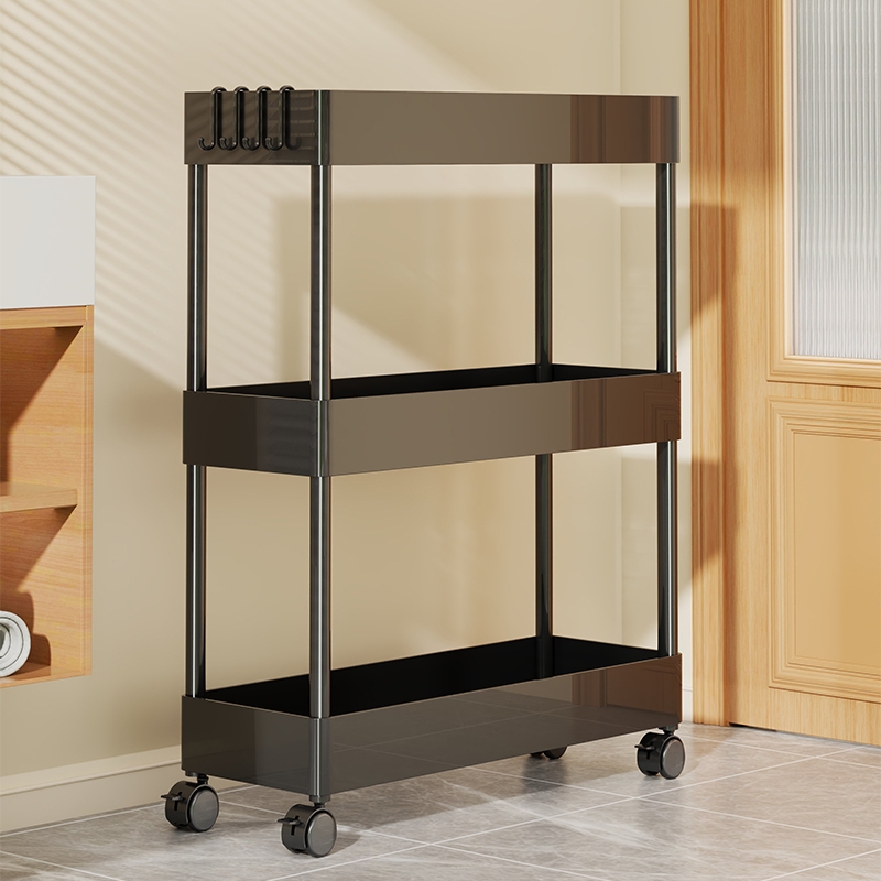 可移动夹缝置物架门后窄缝收纳柜