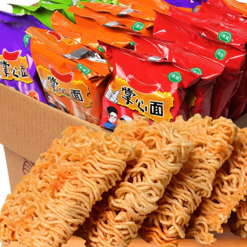 50包掌心脆干脆面干吃面儿童怀旧方便面小吃整箱装宿舍零食大礼包