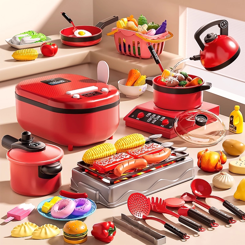 儿童过家家厨具宝宝厨房玩具全套仿真做饭套装2女孩子益智1到3岁6