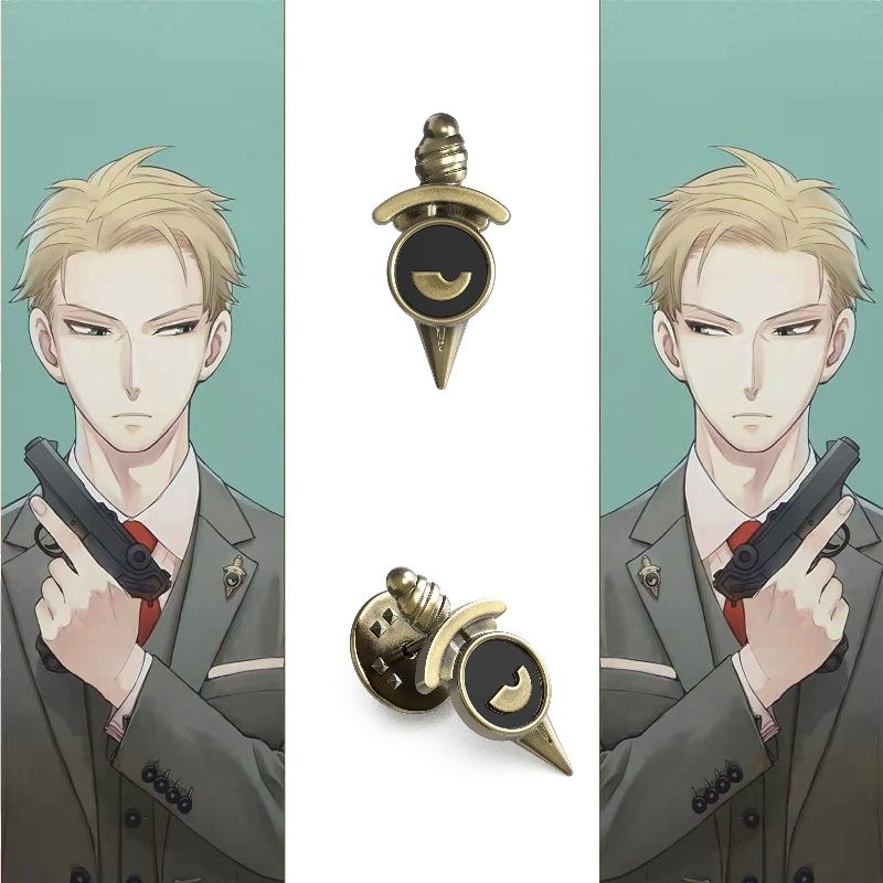 间谍过家家劳埃德·福杰 徽章胸针原创设计轻奢ins时尚精致百搭