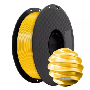 彩多屋3D打印耗材PLA丝绸质感 Silk易打印99金纯金色黄金亮金银色