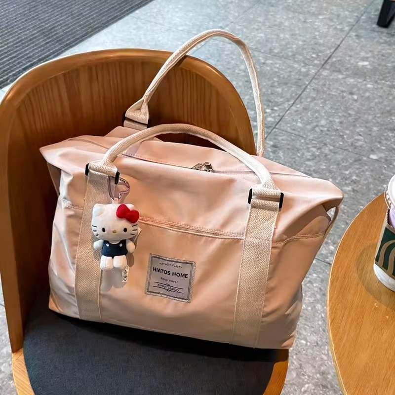 2026大容量高颜值短途收纳旅行包可套拉杆箱手提行李袋待产包提包