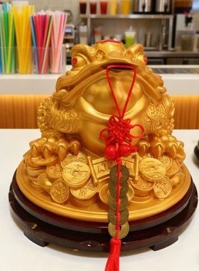 三足蟾蜍开业礼品办公室收银台