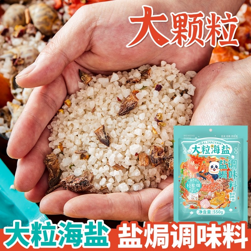 味翁大粒海盐盐焗粗盐调味料550g猪肝海鲜专用盐焗鸡香料大颗粒,粮油调味/速食/干货/烘焙,复合食品调味剂,淘宝优惠券,粉丝福利购,淘宝优惠卷
