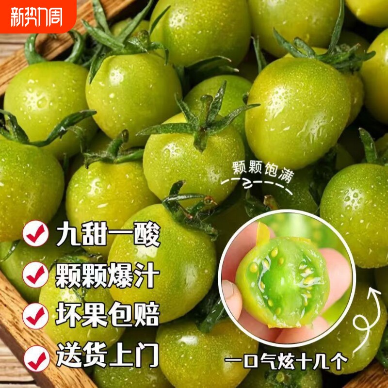 山东寿光绿色小番茄清甜2号圣女果产地采摘新鲜发货甜自然熟