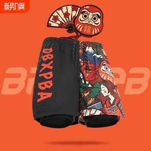 泳衣泡温泉度假沙滩休闲青少年短裤 新款 2026年夏季 双层防尴尬泳裤