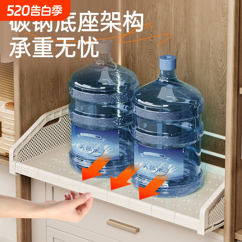 衣柜抽拉隔板可伸缩抽屉式收纳篮收纳神器分层置物架分层神器柜子