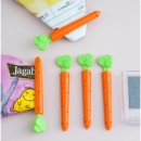 厨房密封夹食品袋密封夹零食防潮保鲜夹 胡萝卜封口夹 5个