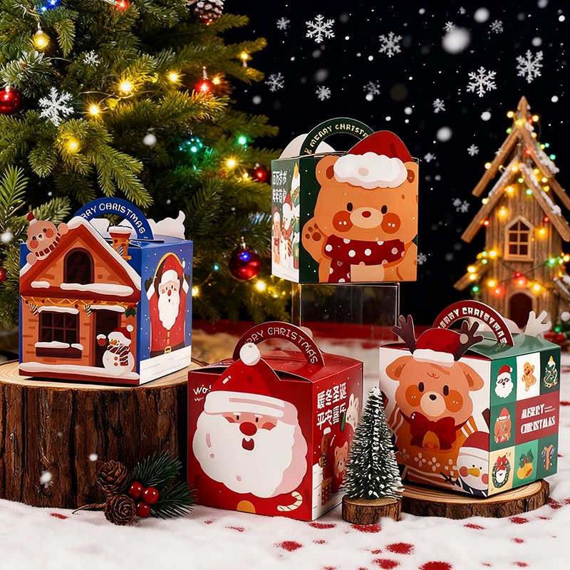 平安夜苹果礼盒圣诞节平安果包装盒子创意苹果盒小礼物糖果礼品盒