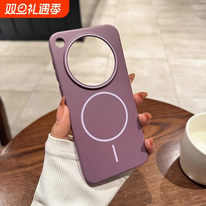 适用OPPOFindx8Pro手机壳大孔磁吸柔润PC超细磁吸圈OPPOFindX8s+磨砂肤感极简时尚FINDx8硬壳款高级感保护套