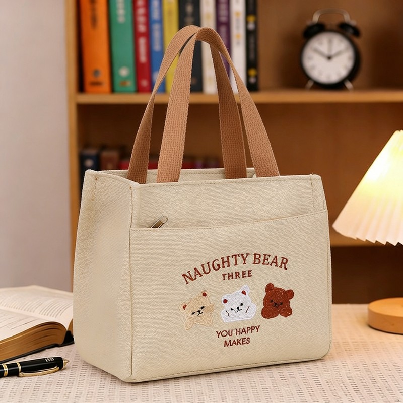 饭盒手提袋2025包包女士手拎包便当包帆布包手提包好上班防水黑色,箱包皮具/热销女包/男包,通用款女包,淘宝优惠券,粉丝福利购,淘宝优惠卷