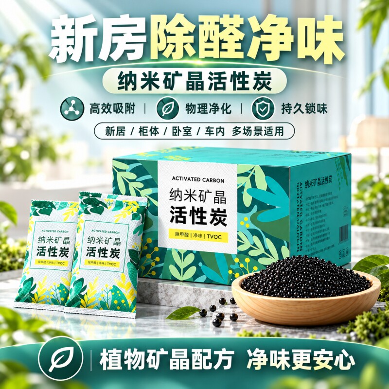 活性炭包除甲醛新房装修急入住家用竹炭包新汽车去异味净化吸附包