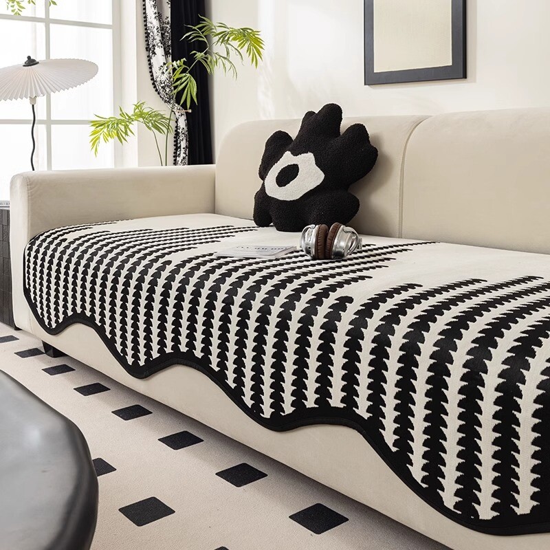 高级感异形皮沙发垫四季一片式直排防滑座坐垫子2025新款盖布巾