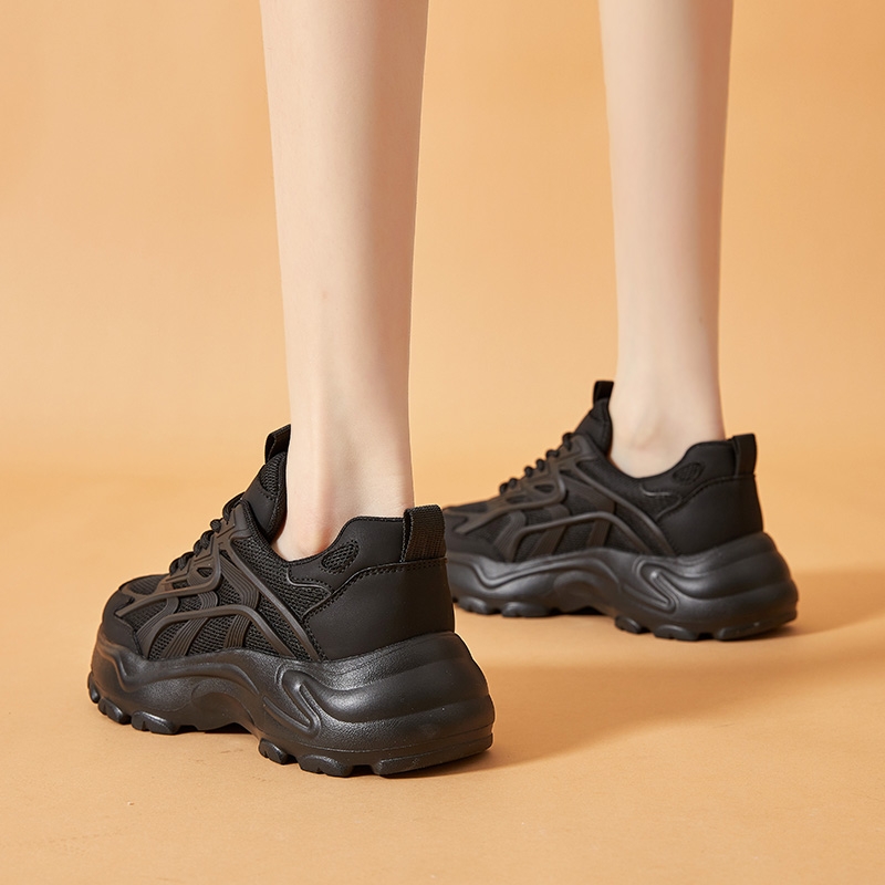 内增高6cm厚底老爹鞋女款2025新款秋季爆款百搭休闲运动鞋女鞋子