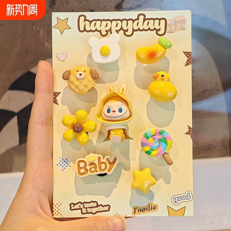 2026适配Crocs洞洞鞋配饰diy高级感鞋扣卡通配件链条鞋花