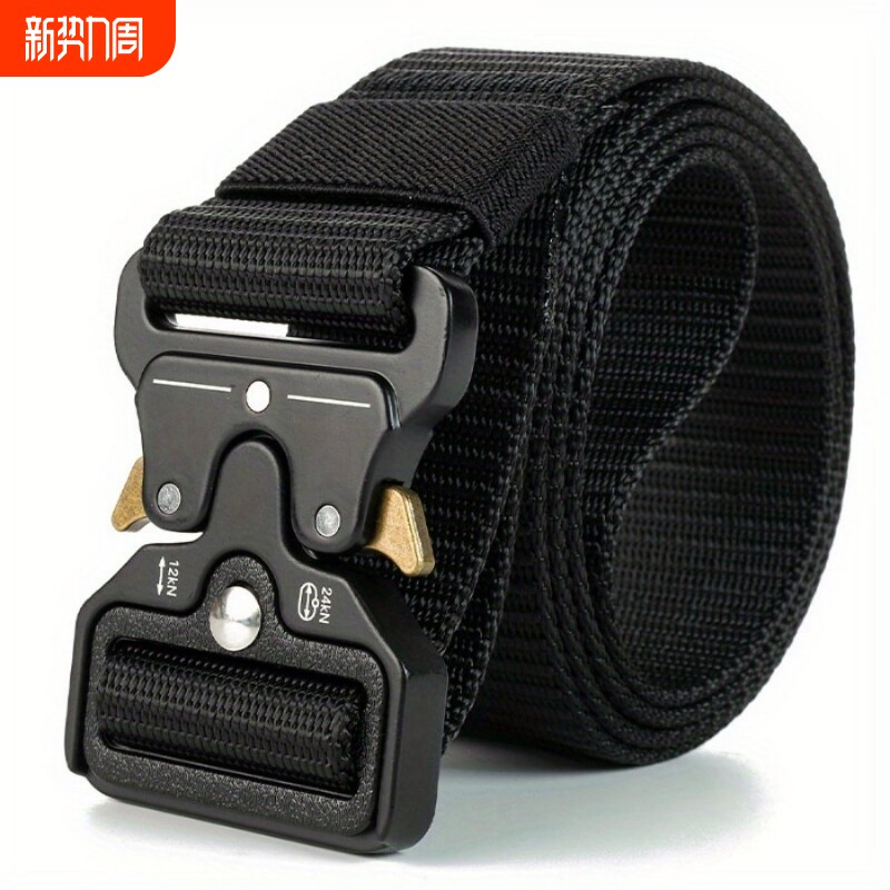 合金扣头腰带战术多功能男户外运动作训插扣尼龙帆布迷彩安全双扣