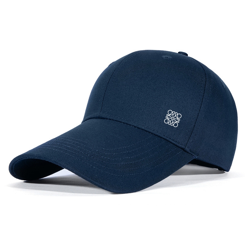 香港春夏季大号加长棒球帽男时尚防晒太阳帽女鸭舌帽子潮帽檐黑色