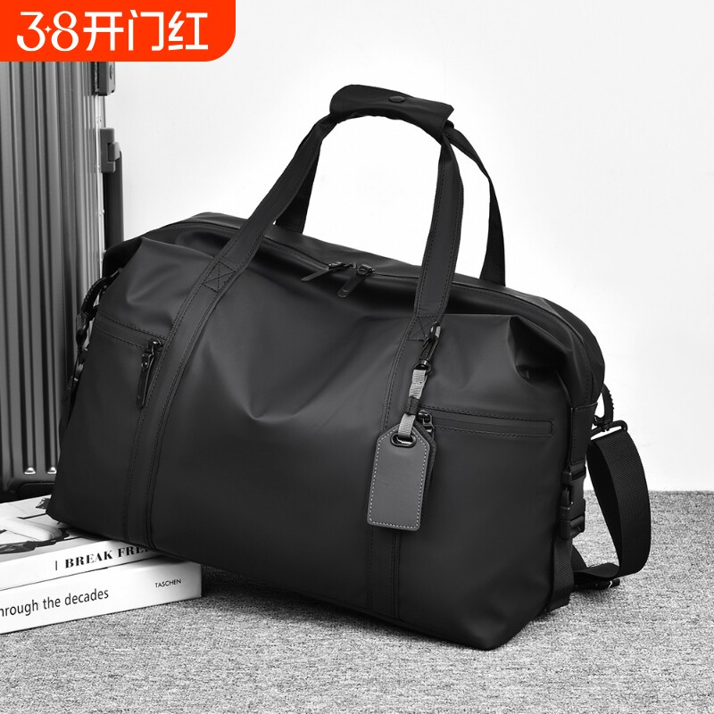 莫黛薇皮质手提包男士商务出差旅行包健身包潮大容量旅游斜挎出行