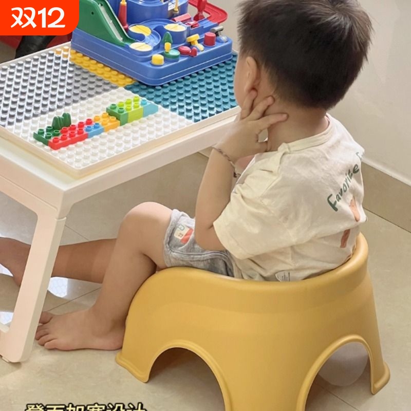 儿童宝宝小凳子靠背椅一岁矮凳塑料餐椅子舒服久坐板凳洗澡换鞋凳