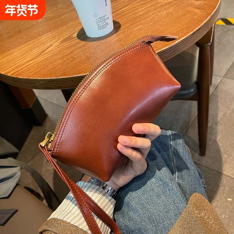 大容量零钱包女2025新款真皮手拎钱包放手机休闲手拿包手提贝壳,箱包皮具/热销女包/男包,手拿包,淘宝优惠券,粉丝福利购,淘宝优惠卷