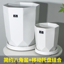 简约北欧风客厅塑料花盆发财树散尾葵专用花盆办公室大型绿植花盆