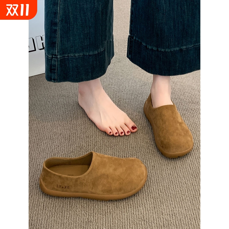 勃肯鞋女2025新款秋冬季爆款全包博肯女鞋一脚蹬绝美孕妇软底鞋子