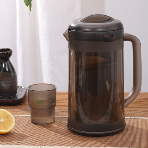 HAISUTO塑料凉冷水壶耐高温家用防烫耐摔茶壶日料餐厅双层1700ml