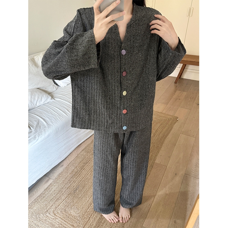 2025新款德绒睡衣女秋冬季网红风