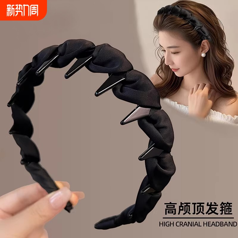 高颅顶发箍女款2026新款日常外戴洗脸头箍专用发带压发卡发捆头饰