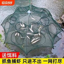 虾笼渔网鱼网加厚龙虾地网笼捕鱼专用折叠鱼笼捕虾网黄鳝笼河虾网