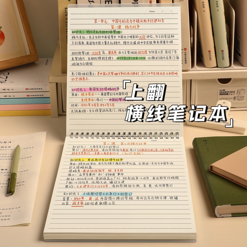 笔记本上翻线圈本方格本纸加厚网格b5格子本草稿本稿纸考研专用大学生作业本子大高中初中生a4数学小方格画画